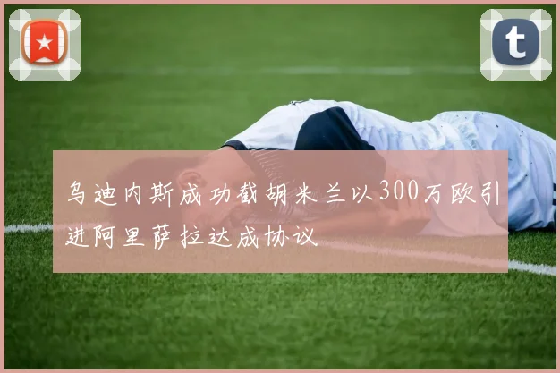 乌迪内斯成功截胡米兰以300万欧引进阿里萨拉达成协议
